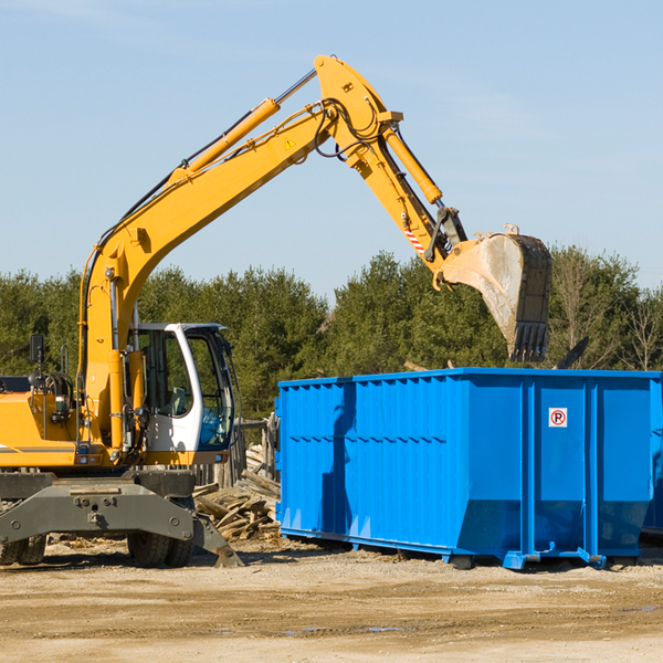 are there any restrictions on where a residential dumpster can be placed in Beetown